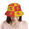 Berets Baner Owain Glyndwr walish Wales National Flag flag flag czapka kobiety mężczyźni nastolatek składany Bob Fisherman Hats Panama Cap Streetwear