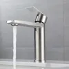 Bathroom Sink Faucets Gun Gray Stainless Steel Faucet Nickel And Cold Mixed Water Single Hole Handle Wash Basin