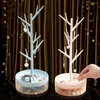 Smyckespåsar Rack Tree Storage Organizer Earrings Halsband Display Stand Desktop Pendant Ring Lagring Holder Solid Gift