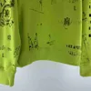 Abbigliamento firmato Felpe da uomo Felpe con cappuccio Amires Am Amies High Street Fashion Brand New Graffiti Lettera Stampa Verde fluorescente Moda versatile Girocollo Swea