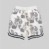 Мужские шорты Summer Haruku Men Men Bandana Pattern Fashion Hip Hop Brand Short Pants Bottoms Elastic Wais Man Casual Pants B4