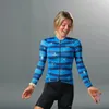 Ensembles de course Eliel Palm Springs Solana Ls Maillot à manches longues pour femme Équipe professionnelle Vêtements de cyclisme Cuissard à bretelles en gel Ciclismo Kits