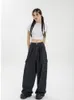 Jeans femme printemps femmes Harajuku Cargo Baggy bleu Streetwear Hip Hop surdimensionné décontracté jambe large Vintage Demin pantalon Y2k pantalon ample