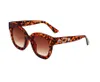 Designer helle weiße Linse hochwertige Damen Herren Sonnenbrille Outdoor-Mode Luxus Rahmen 0208