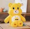 27 cm nieuwe Kawaii Rainbow Bear Plush Toy Fluffy Gevulde pluche Doll Teddy Bear Festival Gift Doll Sleeping Toys 5 kleuren