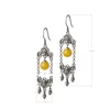 Knot BOCAI 100% S925 Sterling Silver Ear Drop Women Earrings South Rutile Jasper Beads Tassels Thai Earrings Pure Argentum Jewelry