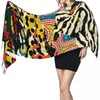 Scarves Traditional African Wild Animal Skins Scarf Winter Long Large Tassel Soft Wrap Pashmina