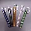 Glass Hand Water Lagenaria Siceraria Oil Burner Pipe CONCENTRATE TASTER Wax Smoking Dabber for Rigs Bong