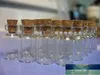 100 unis 0,5ml 11x18mm moda quente jarros de vidro pequenos mini desejando rolhas de rolhas de vidro garrafas de frascos de frascos