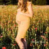 Vestidos de maternidade vestidos de maternidade verão luva voadora lateral lateral com chá de bebê de bebê vestido de gravidez para mulheres grávidas T230523