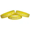 Bracelets 200 pièces inspirant une vie une CHANCE aucun regret bracelet bracelets en silicone livraison gratuite par FEDEX