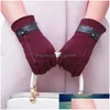 Fünf Fingerhandschuhe Frauen Damen Bowknot Thermal Lined Touch Sn Winter Warm Est Elegante Abendparty Zubehör1 Fabrik P Dhgarden Dhlwf