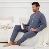 Мужская одежда для сочицы мужчины пижамы дома носить лето-серое цвето