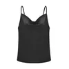 Damestanks dames slip shirt strappy camisole tanktop zomer satijn zijden vest blouse