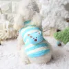 Warm Pet Shirts for Dog Rabbit Cat Puppy Bunny Clothes with Lamb Unicorn Bear Pattern Cute Soft Cotton Pet Sweater Comfortable Pet Costume Boy Girl Kitten Puppy XXS 726