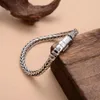 Bracelets HX Retro Fashion Hand Woven Bolt Keel Bracelet Trendy Man Simple Personality Couple Versatile Cool Sale and Free Shipping Items