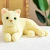 30 cm simulado gato fofo brinquedo de pelúcia recheado de mentiroso amarelo branco cinza gato preto boneca gato de pelúcia pentuia cosplay decoração de animal presente