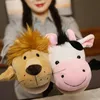 Plush Dolls Animal Plush Doll Soft Stuffed Toys Lion Elephant Dog Dinosaur Shark Wolf Kawaii Hand Finger Puppet For Baby Children Girls 230522