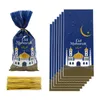 Embrulho de presente 2550pcs Eid Mubarak Plástico Sacos de bolsas de biscoito de doces Decoração do Ramadã Alfitr Kareem Islâmico Partido Muçulmano Supplies 230522