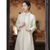 Vêtements ethniques 2023 Slim Élégant Mi-long Veste Femme Chine Tang Costume Mode Moderne Oriental Manteau D'hiver Année Chinoise Vêtements Femmes