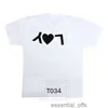 23s Plays Designer Mens T Shirts Women's Cotton Embroidery Love Eyes Tshirt Loose Casual Par Style Tryckt kortärmad bottomn06r