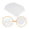 Dinnerware Sets Transparent Lid Bread Protective Cover Round Baking Pan Display Tray Plastic Dust-proof