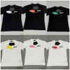 2023 Menswomen 's T Shirts T 셔츠 Palms Palmalgel City 디자이너 알파벳 제한 잉크젯 낙서 편지 인쇄 남성 범선 짧은 슬리브 캐주얼 수정