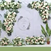装飾的な花DIYカスタム人工結婚式の花の壁の背景アレンジ