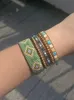 Bangle Yuokiaa Geomrtric miyuki bransoletki dla kobiet ręcznie robione tkane letnie meksykańskie pulseras mostacilla beads urok bransoletki biżuteria