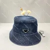 Chapéus de pescador de cowboy gradiente masculino feminino chapéu de balde bonés de beisebol unissex bonés de bola triângulo designer casquette