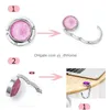 Hooks Rails Crystal Bag Metal Hanger Foldable Portable Table Hook For Bags Creative Mtifunction Desk Drop Delivery Home Garden Hou Dh3Si