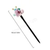 Винтажная древесная цветочная шпилька Женская китайская шпилька в стиле палочки для волос.