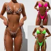 Tasarımcı bikini kadın mayolar set banyo iki parça set bikini yüzücü kadın klasik mayo plaj ekipmanı bölünmüş üç noktalı mayo