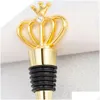 Бар инструменты Diamond Crown Wine Stopper Home Kitchen Tool Fashion Fashion Environment Shreation Metal Seanpers Стопперс гостевой подарок Dhy3k