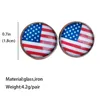 Stud American Flag Earrings Glass Sports Ball Party Decorations Womens Fashion Jewelry Accessories Drop Delivery DHTI8