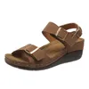 Sandalen Dames Wedges Platform Fashion Buckle Shoes Summer Casual Flats Slingback Slippers 2023 Trend Flip-Flops-glijbanen