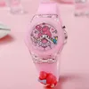 Jelly Renkli Yumuşak Çocuk Bebek İzle Geceleri Glow, Renkli Flash ve Cartoon Watch Okul Öğrencileri Işık