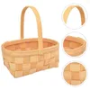 Dinnerware Sets Bread Basket Woven Storage Baskets Wicker Wedding Flower Girl Carrier Hamper