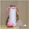 Vattenflaskor Portable Blank SubliMation Baby Bottle 8oz rostfritt stål St Matning DIY Thermo Cup med handtag Kettle Drop Delivery DHgrr