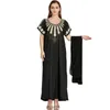 Etniska kläder Ramadan Abaya Turkiet Islam Pakistan Muslim Hijab Modest Long Dress Abayas For Women Robe Longue Femme Musulmane Scarf