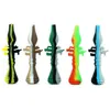 Heady Colorful Silicone Pipes Rocket Propelled Grenade Style Herb Tobacco Oil Rigs Glass Filter Bowl Portable Handpipes Smoking Cigarette Hand Holder Tube