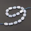 Crystal Natural Lapis Pink Opal Stone Oval Slab Loose Beads Pendant Findings Middle Drilled Slice Stone Beads For DIY Jewelry Making