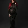 Maternity Dresses Women Sexy Mesh Long Maxi Maternity Dress Pregnant Hot Drill Dress Photography Prop See Through Dress T230523