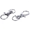 Keychains 20pcs lagosta de metal gatilho giro giratório