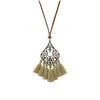 Pendentif Colliers Bohème Tassel Shell Cristal Décoratif Vintage Géométrique Collier Drop Delivery Bijoux Pendentifs Dhwt6