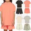 Ess Kinder-T-Shirts, Kinder-Shorts, unverzichtbare Kleidung, Jungen und Mädchen, lässige Trainingsanzüge, T-Shirts, Hosen, Jugend, Kleinkind, Angst-T-Shirts, kurze Ärmel, Tops, Sommergott, lose T-Shirts