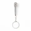 Porte-clés Longes Métal Mimic Microphone Porte-clés Pendentif Saint Valentin Cadeau Drop Delivery Accessoires De Mode Dhlke