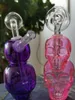 Skull Colorful Glass Bubbler Oil Burner Pipe Hookahs Glass Water Pipes Dab rigs Bubblers with banger
