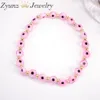 Bangle 10PCS Turkish 6mm Crystal Eye Bracelet For Women Handmade Glass Beads Chains Lucky Jewelry Accessories Fashion Couple Bracelets