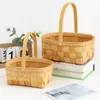 Dinnerware Sets Bread Basket Woven Storage Baskets Wicker Wedding Flower Girl Carrier Hamper